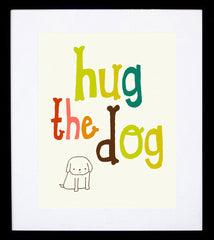 Hug The Dog Framed