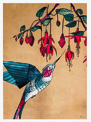 Hummingbird-19 x 27.5-Unframed