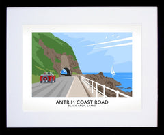 Co Antrim - Coast Road Black Arch Framed 40x30 With Mount