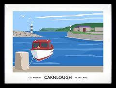 Co Antrim - Carnlough Frame Black 40x30 nomount