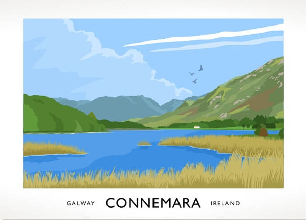 Co Galway - Connemara Unframed 40x30