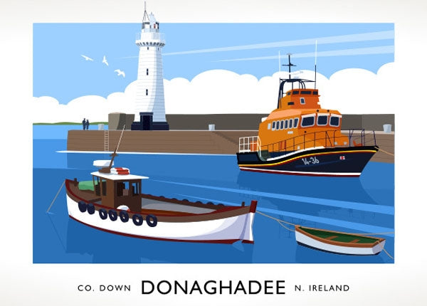 Co Down - Donaghadee Harbour Unframed 40x30