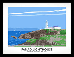 Co Donegal - Fanad Lighthouse Frame Black 40x30 No Mount