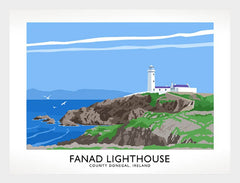 Co Donegal - Fanad Lighthouse Frame White 40x30 No Mount