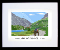 Co Kerry - Gap of Dunloe Frame Black 40x30 With Mount