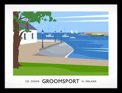 Co Down - Groomsport Frame Black 40x30 No Mount