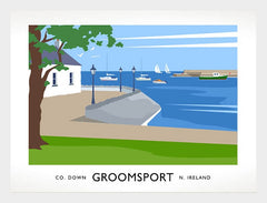 Co Down - Groomsport Frame White 40x30 No Mount