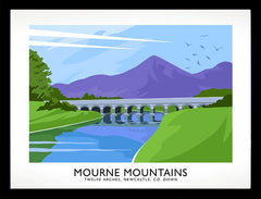 Co Down - Mourne Mountains Twelve Arches Frame Black 40x30 No Mount