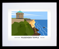 Co Derry - Mussenden Temple Frame Black 40x30 With Mount