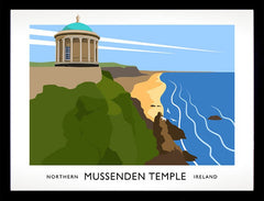 Co Derry - Mussenden Temple  Frame Black 40x30 No Mount