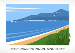 Co Down - Newcastle and Mournes Unframed 40x30