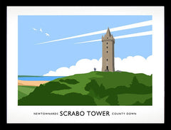 Co Down - Scrabo Tower Frame Black 40x30 No Mount