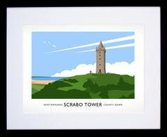 Co Down - Scrabo Tower Frame Black 40x30 With Mount