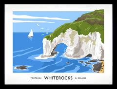 Co Antrim - Whiterocks Portrush  Frame Black 40x30 No Mount