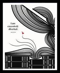 Jane Austin - I Am Excessively Diverted Black Box Frame