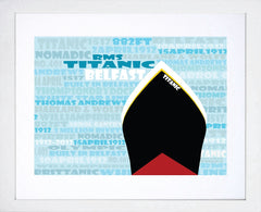 Print - RMS Titanic White Frame