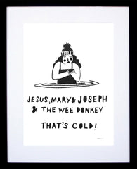 Other - Jesus, Mary And Joseph Black Frame