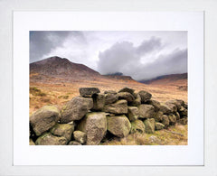 Co Down - Slieve Lamagan Mournes Frame White 