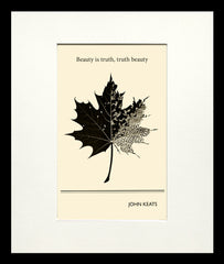 Postcard - John Keats - Small Flat Black Frame