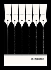 John Locke - Knowledge -38 x 53.5-Flat Black Frame