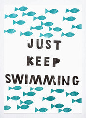 Original - Just Keeping Swimming White Frame