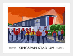 Belfast - Kingspan Stadium-40 x 30-White Box Frame (No Mount)