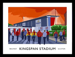 Belfast - Kingspan Stadium-40 x 30-Black Box Frame (No Mount)