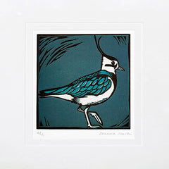 Lino Print - Lapwing - Unframed