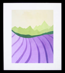 Lavender Fields Black frame