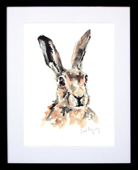 Animals Hare - Lavender Frame Black