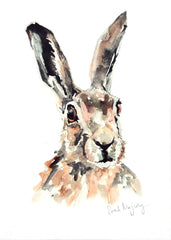 Animals Hare - Lavender Unframed