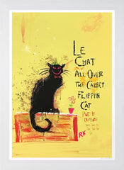 Le Chat - White Frame