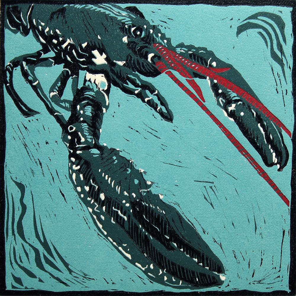 Lino Print - Lobster