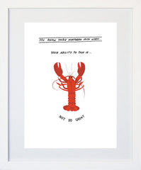 Northern Irish - Lobster White Frame