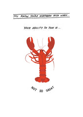 Northern Irish - Lobster Unframed