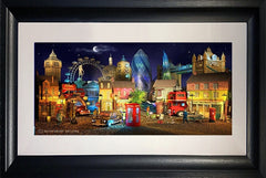 Dream Series London - London's Magic-76 x 45.5-Chunky Black Frame