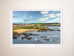 Co Antrim - Looking Back Portballintrae Unframed 40X30