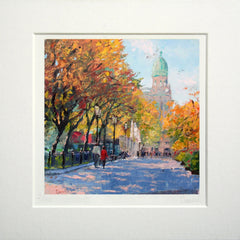 Lovers Stroll Donegal Square Belfast 14.5 x 14.5 Unframed