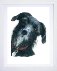 Maggie Lurcher White Frame