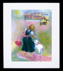 Mary Had a Little Lamb Frame Black