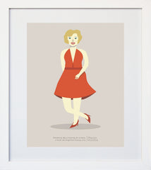 Marylin Monroe White Box Frame