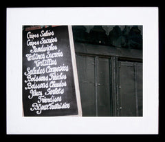 Paris In Black - Menu Board I Framed