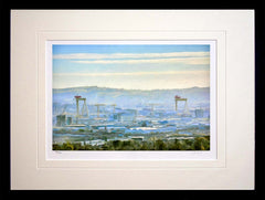 Belfast - Morning Mist Frame Black Box 40X30