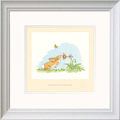 Print - Guess How Much I Love You AJ9356 White Frame