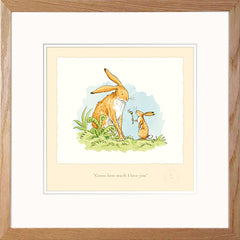 Print - Guess How Much I Love You AJ9353 Oak Frame