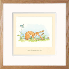 Print - Guess How Much I Love You AJ9351-Available In One Size Only-Light Oak Box Frame