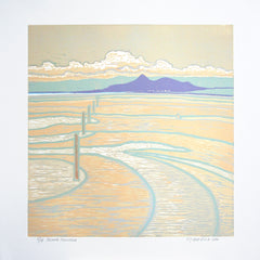 Linocut Print - Co Down Mourne Mountains 2014 Unframed