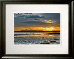 Co Down - Mourne Sunset from Greyabbey Frame Black Moulded 60x47.5