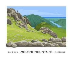 Co Down - Mournes Slieve Bernagh Unframed 40x30