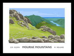 Co Down - Mournes Slieve Bernagh Frame Black 40x30 No Mount